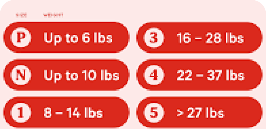 Diaper size chart guide for new parents to choose the right size